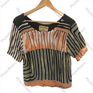 Papillon Tribal Boho Crop Top Shirt